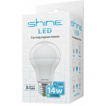 Светодиодная-лампа-Shine-A60-14W-E27