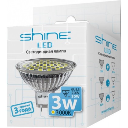 Светодиодная лампа Shine MR16 3W GU5,3